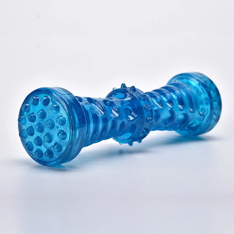 Rubber Dog Toys for Dog Chewing Bite Resistant Squeaky Training Playing Toy Interactive Dog Toys for Large Dogs Teeth Cleaning