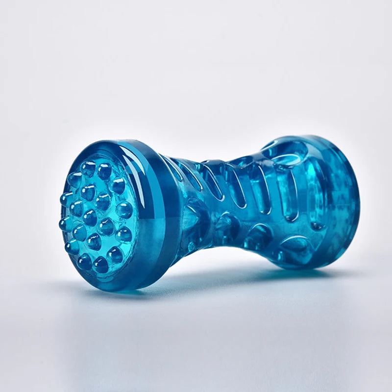 Rubber Dog Toys for Dog Chewing Bite Resistant Squeaky Training Playing Toy Interactive Dog Toys for Large Dogs Teeth Cleaning