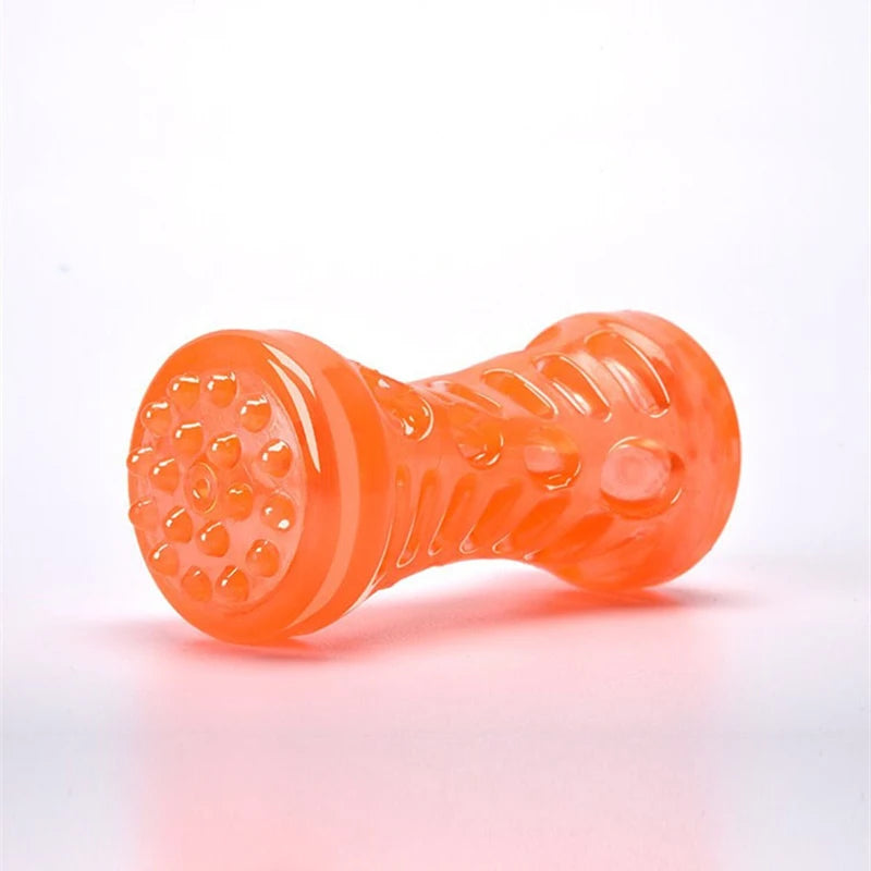 Rubber Dog Toys for Dog Chewing Bite Resistant Squeaky Training Playing Toy Interactive Dog Toys for Large Dogs Teeth Cleaning
